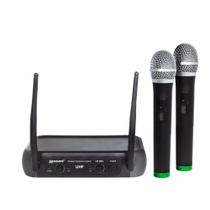 Microfone Profissional Duplo de Mão Sem Fio LM-258U - LEXSEN