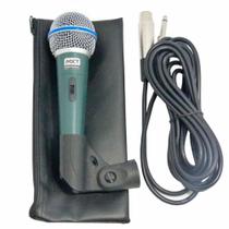 Microfone Profissional Em Metal Prata Cabo 3 Metros M-1138 Mxt Microfone Profissional Em Metal Prata Cabo 3 Metros M-1138 Mxt
