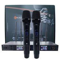 Microfone Profissional Kadosh K522 Duplo Para Rack Uhf Lcd