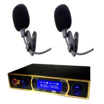 Microfone Profissional Lapela com Dupla Transmissão e Sinal Estável 850MHz 51302P