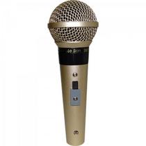 Microfone Profissional Leson SM-58 P4 Cardióide Com Fio Champanhe F002