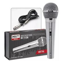 Microfone Profissional Metal Prata- MXT - M-1138