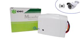 Microfone Profissional Para Câmera de Segurança CFTV Intelbras Hikvision Giga Ipec