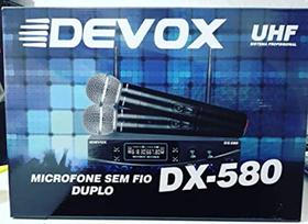 Microfone profissional sem fio devox dx-580 Microfone profissional sem fio devox dx-580