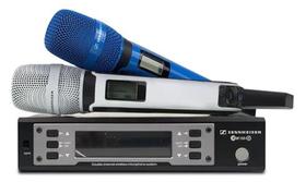 Microfone Profissional Sem Fio Sennheiser Ew 135g4 Cor azul e branco Microfone Profissional Sem Fio Sennheiser Ew 135g4 Cor azul e branco