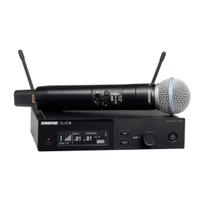 Microfone Profissional Sem Fio SLXD24BR/B58-G58 - SHURE Microfone Profissional Sem Fio SLXD24BR/B58-G58 - SHURE