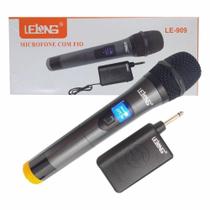 Microfone Profissional Sem Fio, Wireless - Lelong Le-909