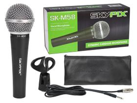 Microfone Profissional Skypix Bm-58 Cardióide Unidirecional Microfone Profissional Skypix Bm-58 Cardióide Unidirecional