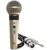 Microfone Profissional Sm58 P4* Champanhe Acompanha Cabo De 5 Metros F018