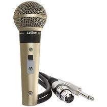 Microfone Profissional Sm58 P4* Champanhe Acompanha Cabo De 5 Metros