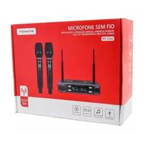 Microfone Profissional Tomate MT-2302 - Duplo Sem Fio com Qualidade de Som