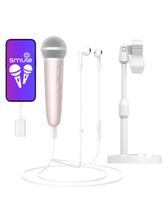 Microfone PUREMIC Singing USB-C Rosa com Suporte para Fone de Ouvido Microfone PUREMIC Singing USB-C Rosa com Suporte para Fone de Ouvido