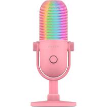 Microfone Razer Seiren V3 Chroma, RGB, Conexão USB, Quartz - RZ19-05060300-R3U1