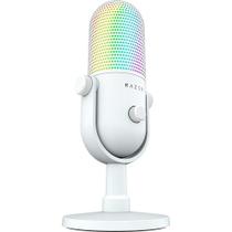 Microfone Razer Seiren V3 Chroma, RGB, Sensor Tap-to-Mute, Condensador, PC, Discord, OBS Studio, XSplit, USB, Branco - RZ19-05060200 Microfone Razer Seiren V3 Chroma, RGB, Sensor Tap-to-Mute, Condensador, PC, Discord, OBS Studio, XSplit, USB, Branco - RZ19-05060200