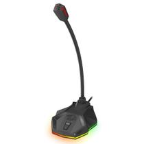 Microfone Redragon Stix Rgb Usb Preto Gm-99 Microfone Redragon Stix Rgb Usb Preto Gm-99
