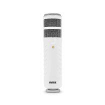 Microfone Rode Podcaster branco USB dinâmico de diafragma grande