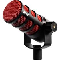 Microfone rode podmic dinâmico para podcasting (vermelho)