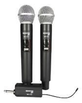 Microfone S/ Fio Duplo Soundvoice Lite Mm-120d Vhf Bat. Rec.