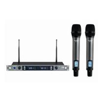 Microfone s/ Fio Karsect KRP2R Duplo de mão Rack 1