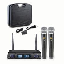 Microfone S/fio Karsect Ks248dm Duplo Mão Homologado Uhf
