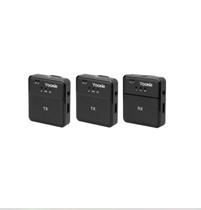 Microfone S/Fio Wireless Yookie YM07 USB-C Para IPH Preto Microfone S/Fio Wireless Yookie YM07 USB-C Para IPH Preto