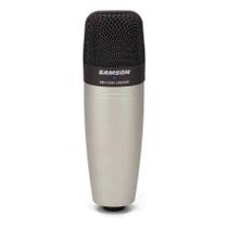 Microfone samson c01 studio hipercardioide condensador prata