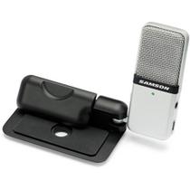 Microfone samson go mic portátil condensador usb (prata)