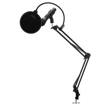 Microfone SAMSON Q2U USB XLR Dynamic com Boom Arm e Pop Filter