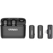 Microfone Sate A-MK241 Type-C 2 Mic Preto Microfone Sate A-MK241 Type-C 2 Mic Preto