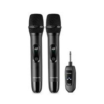 Microfone Sem Fio Aiwa Preto Wireless C/2 Mic Bivolt Microfone Sem Fio Aiwa Preto Wireless C/2 Mic Bivolt