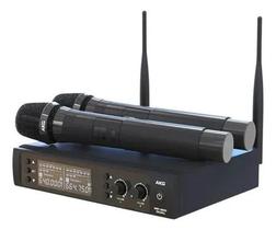 Microfone Sem Fio Akg Wp 300 Duplo Bastão Dinâmico Cardióide
