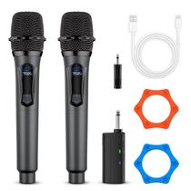 Microfone Sem Fio AURGIC Duplo Portátil Recarregável