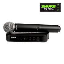 Microfone sem Fio Bastão BLX24BR/SM58-J10 - Shure Microfone sem Fio Bastão BLX24BR/SM58-J10 - Shure