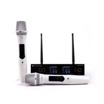 Microfone Sem Fio Bastão Duplo K 502M Branco - Kadosh Microfone Sem Fio Bastão Duplo K 502M Branco - Kadosh