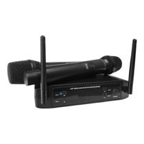Microfone Sem Fio Bastão Duplo Ls 916 - Leson
