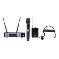 Microfone sem fio Bastão Headset Dylan D-9005S com Bodypack