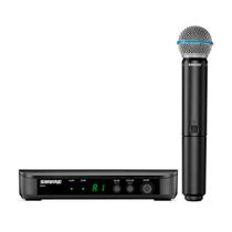 Microfone sem fio bastão shure blx24br/beta58-j10