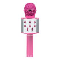 Microfone Sem Fio Bluetooth Karaokê - Rosa - Casa Liba
