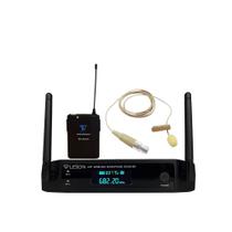 Microfone Sem Fio com Lapela Omnidirecional Bege Leson - 2AMLS9612
