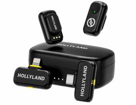 Microfone Sem Fio de Lapela Hollyland Lark A1 Profissional Preto Duo - HoLYlland_