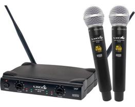 Microfone Sem Fio De Mao Duplo Uh02Mm Com Display Lyco Homologação: 37062009020