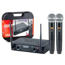 Microfone sem fio de mao duplo uhf dvs100dm vokal Microfone sem fio de mao duplo uhf dvs100dm vokal