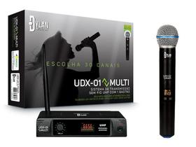 Microfone Sem Fio de Mão UHF Dylan UDX01 Preto