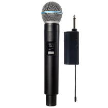 Microfone Sem Fio Dinâmico Recarregável Display Digital - Ion Cabos