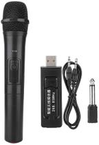 Microfone Sem Fio Dinamico Vmic v16u Preto Microfone Sem Fio Dinamico Vmic v16u Preto