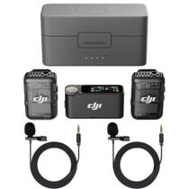 Microfone sem fio DJI Mic 2 (2 TX + 1 RX) com estojo de carregamento Microfone sem fio DJI Mic 2 (2 TX + 1 RX) com estojo de carregamento