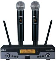 Microfone Sem Fio Duplo BLG Uhf DSP - UF-03