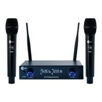 Microfone Sem Fio Duplo Custom Sound CW 60 com Receiver Microfone Sem Fio Duplo Custom Sound CW 60 com Receiver