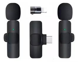 Microfone Sem Fio Duplo De Lapela K9 Tipo C - Ac2781