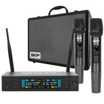 Microfone Sem Fio Duplo de Mão Digital SKP Clarity II Microfone Sem Fio Duplo de Mão Digital SKP Clarity II